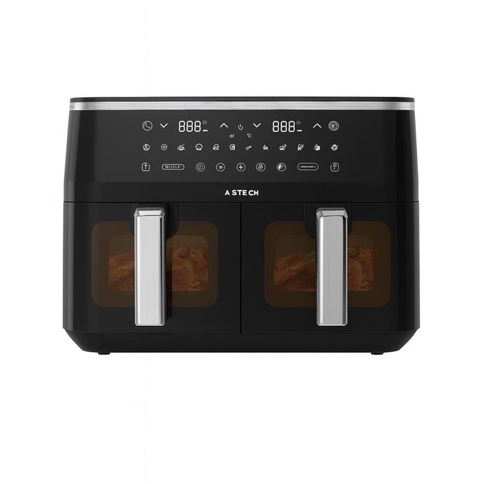 AIR FRYER ASTECH 10LITRES DOUBLE COMPARTIMENT AF010BXB