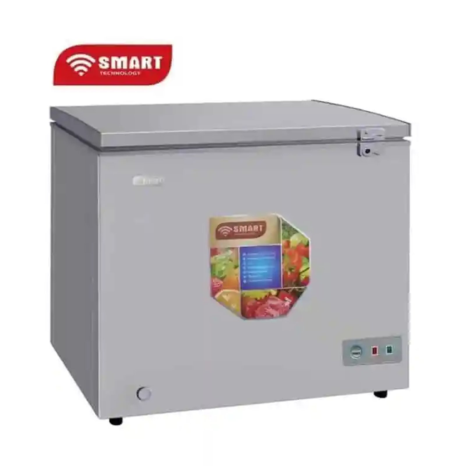 CONGELATEUR SMART TECHNOLOGY HORIZONTAL 320LITRES AVEC VITRE GRIS STCC400H