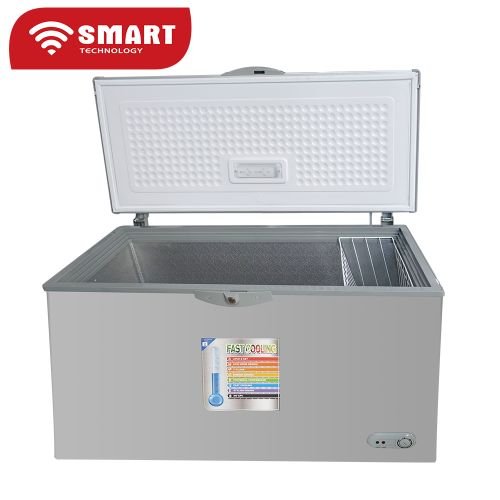 CONGELATEUR SMART TECHNOLOGY HORIZONTAL 400LITRES GRIS STCC385