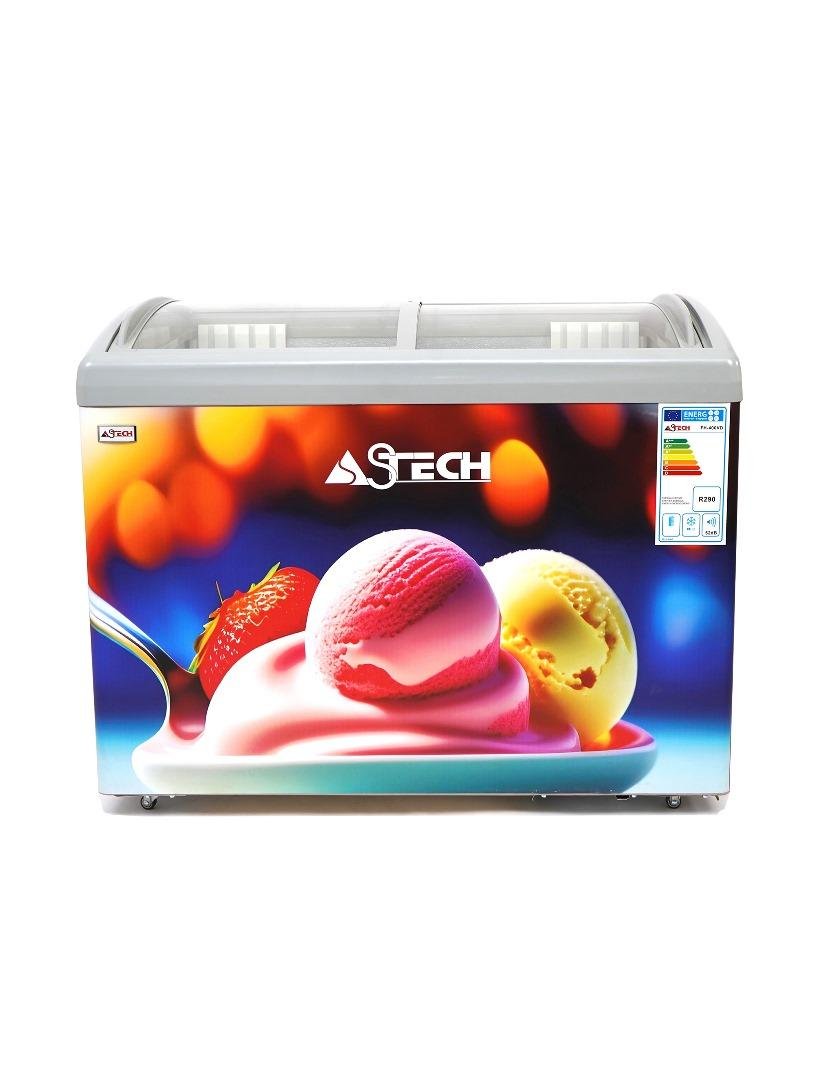 CONGÉLATEUR ASTECH HORIZONTAL 400 LITRES VITRINE FH400VD