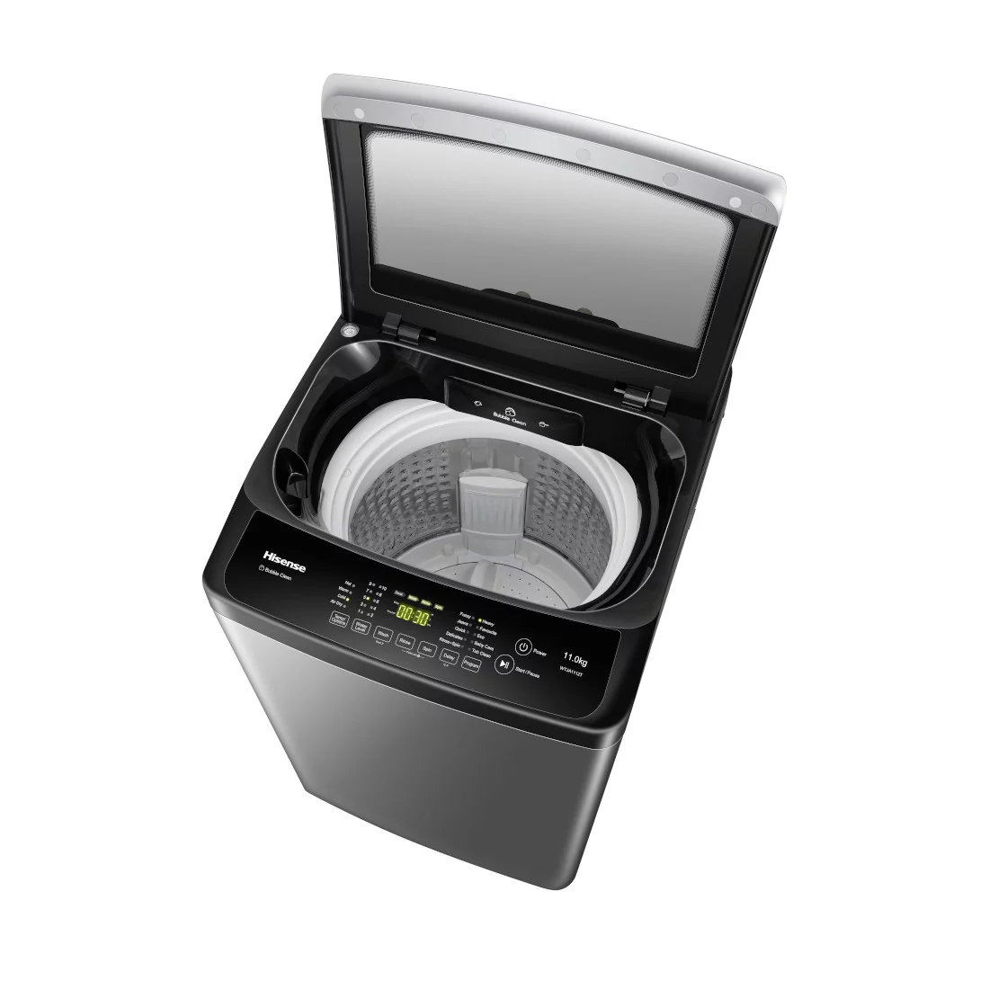 MACHINE A LAVER HISENSE 11KG TOP LOAD GRIS WTJA1112T/WT3K1123UB