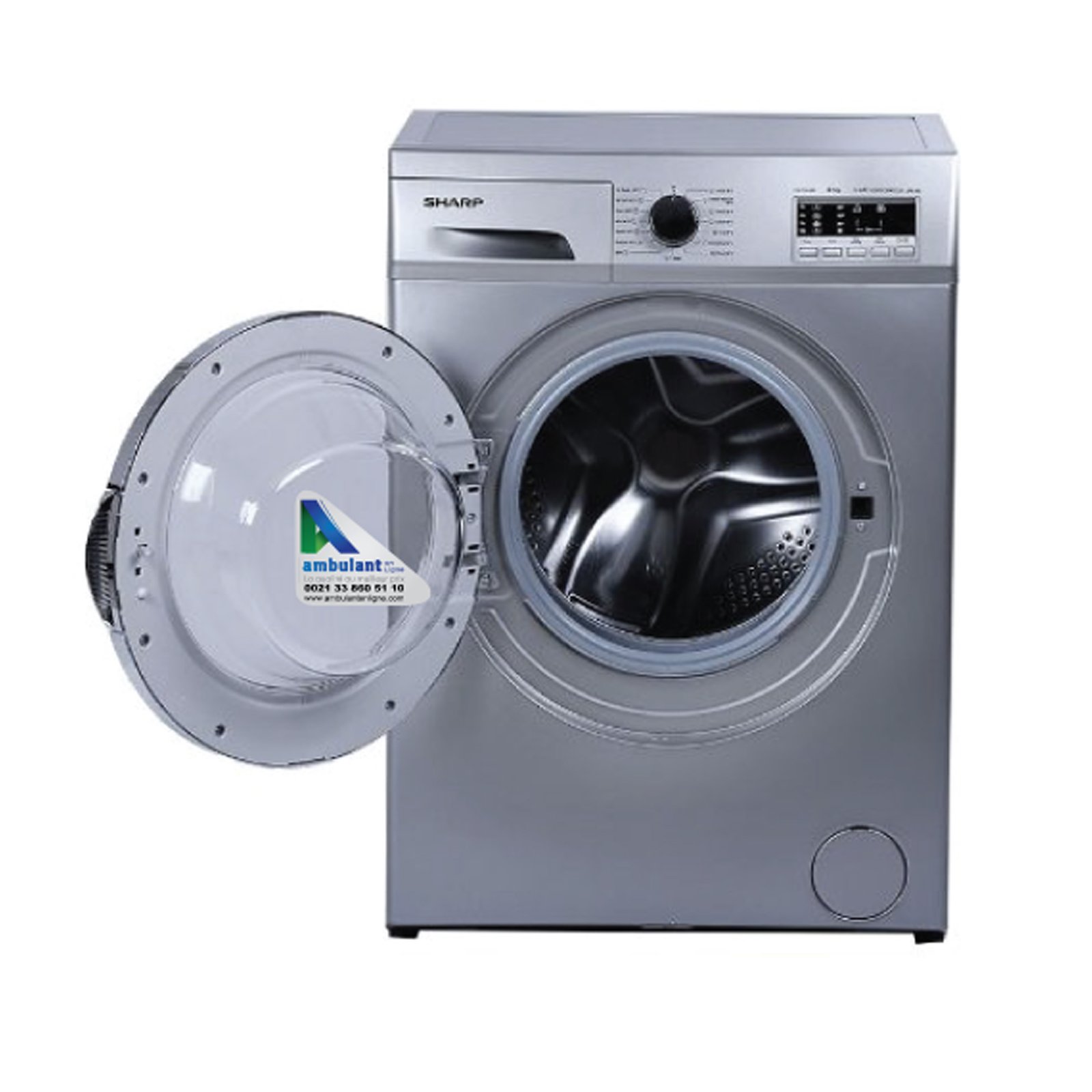 MACHINE A LAVER SHARP 7KG FRONT LOAD GRIS ESFE710DZLS