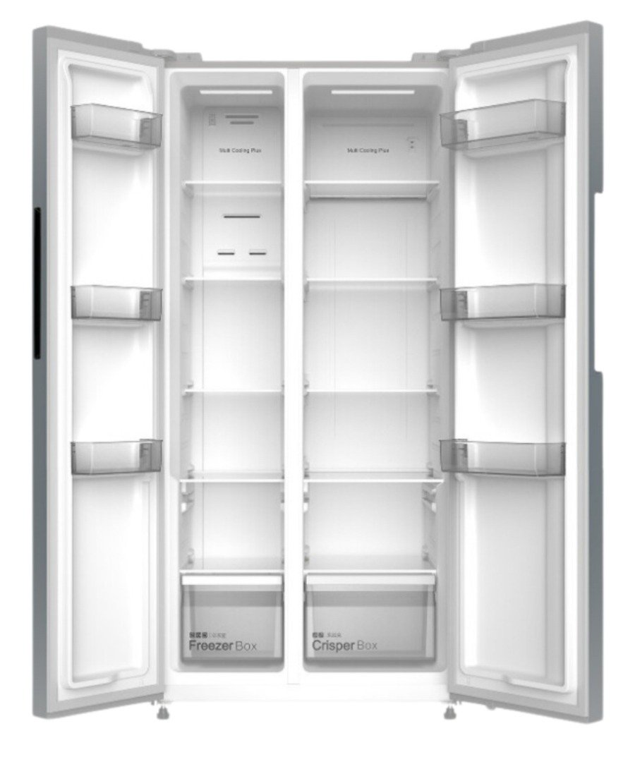 REFRIGERATEUR HISENSE SIDE BY SIDE 2PORTES 428LITRES INVERTER INOX RC55WS4SA