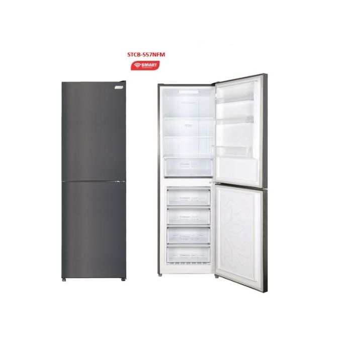 REFRIGERATEUR SMART TECHNOLOGY COMBINE 4TIROIRS 308LITRES GRIS STCB557NFM